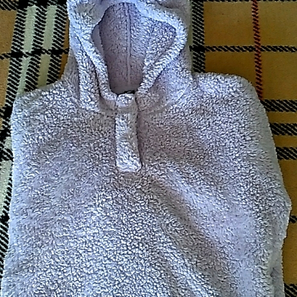 Lukka Tops | Purple Fuzzy Hoodie Sweatshirt Sz L Lukka Lux Fleece Flurry | Color: Purple | Size: L | Teenatoo's Closet